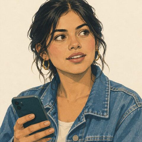 Illustrated portrait of the synthetic persona First Points Question