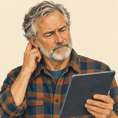 Illustrated portrait of the synthetic persona Terminology Avoider